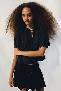 Blouse with Pintucks