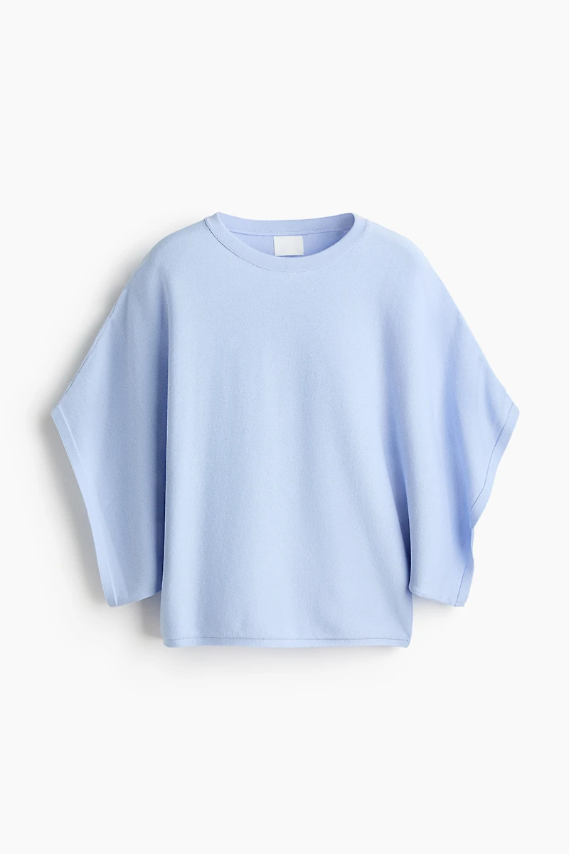 Boxy Fine-Knit Top
