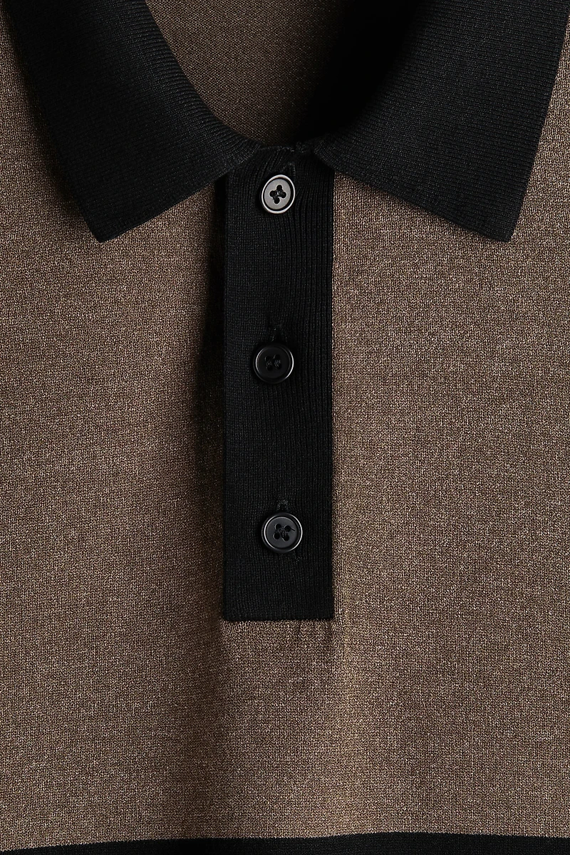 Polo ample en tricot