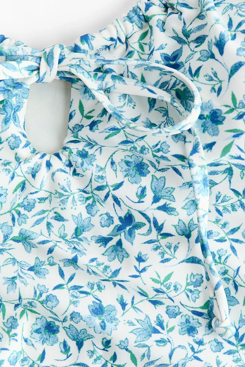 Padded-Cup High-Leg Swimsuit