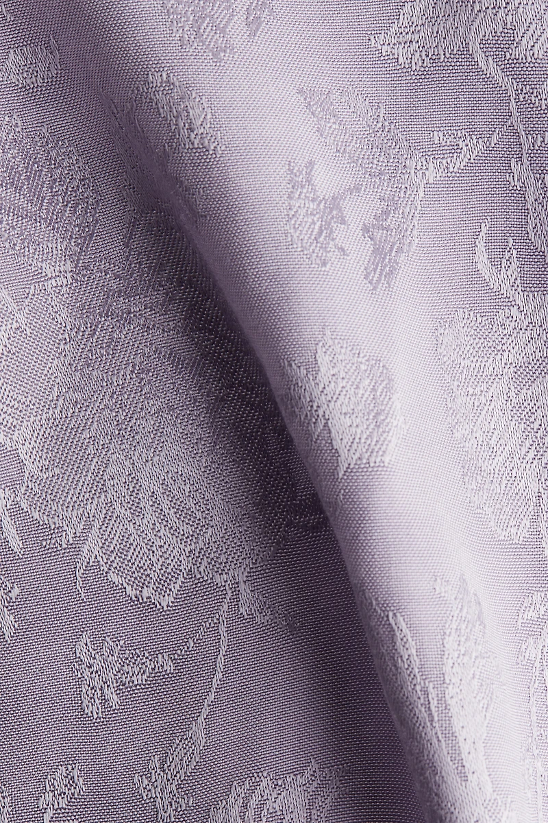 Robe en tissu jacquard avec dentelle