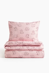 Patterned Seersucker Duvet Cover Set