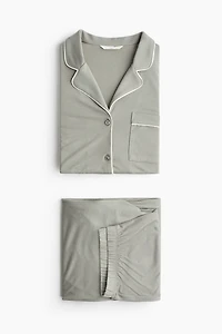 MAMA Piping-detail Pajamas