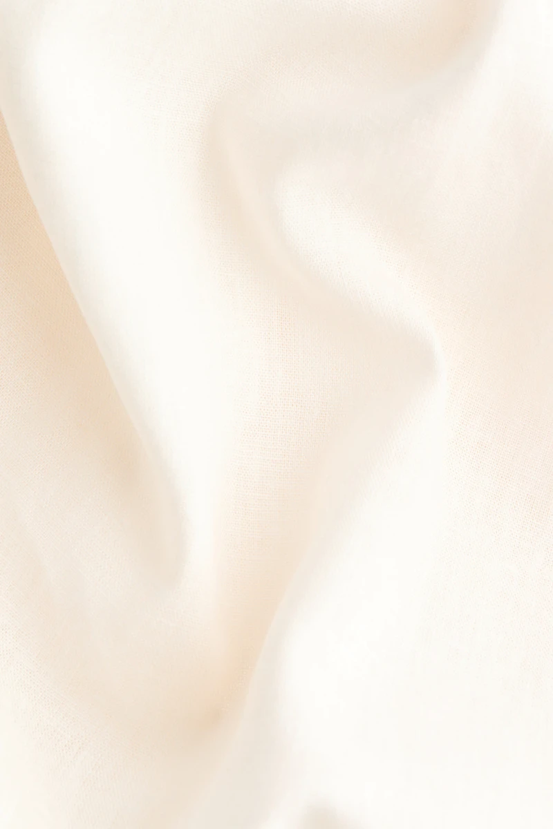 Linen-Blend Casual Dress