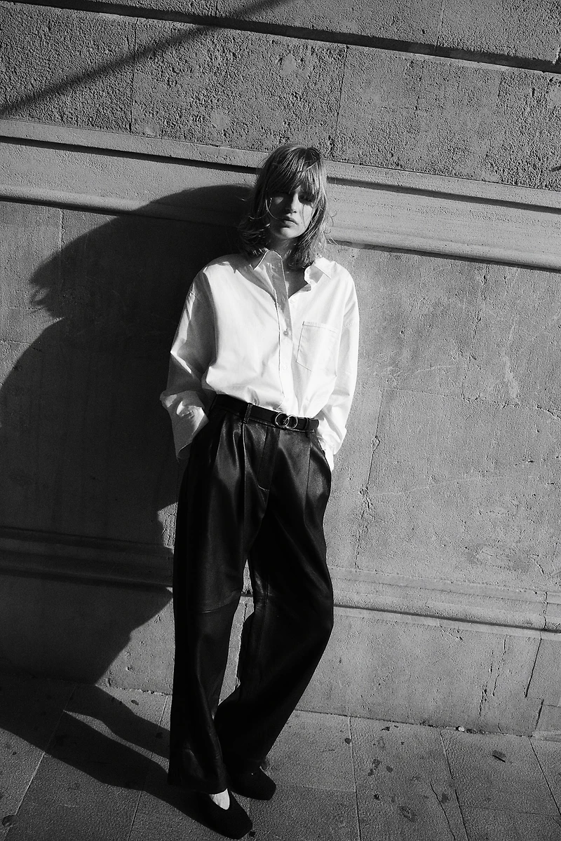 Loose-fit cotton shirt