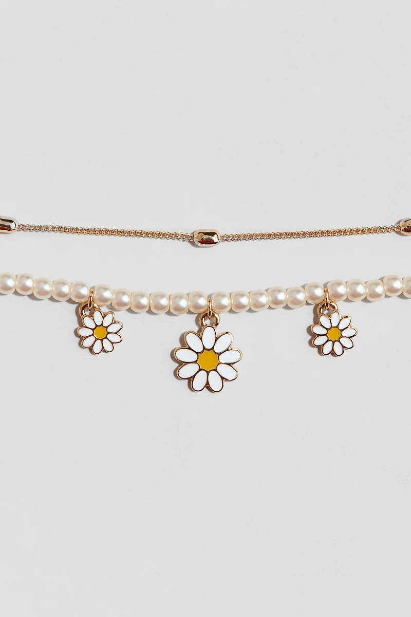 Double-Strand Charm Necklace