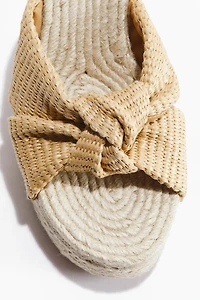 Espadrilles à talon compensé