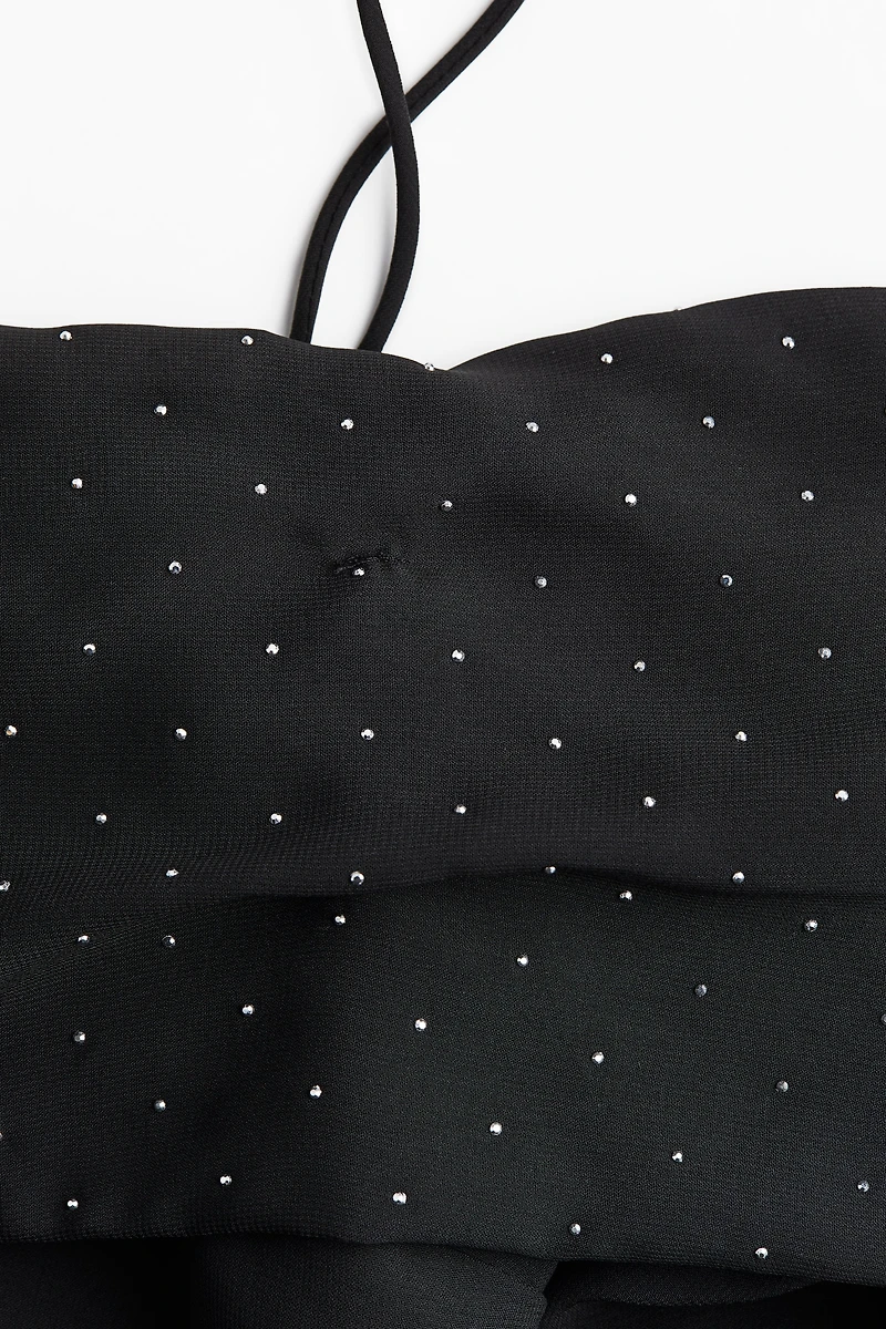 Haut épaules nues en mousseline