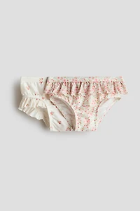2-pack Ruffle-trimmed Swim Briefs