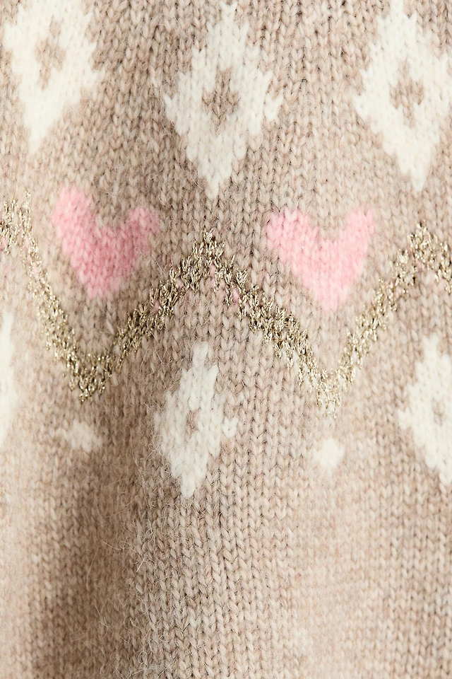 Jacquard-Knit Sweater