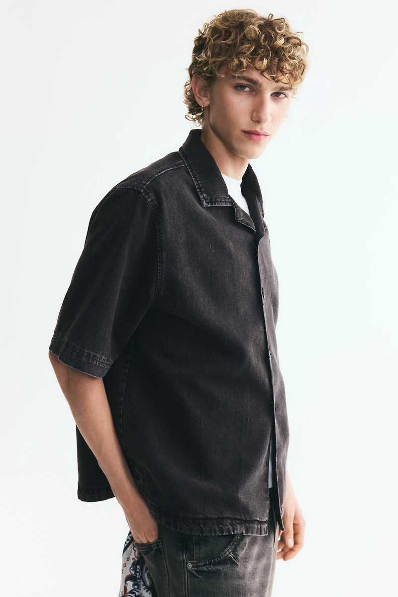 Regular-Fit Denim Resort Shirt