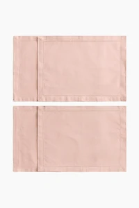 Lot de 4 napperons en coton