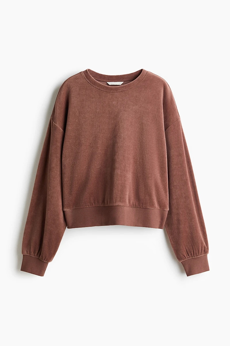 Velour Sweatshirt