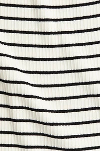 Robe bandeau en tricot côtelé