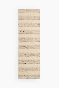 Textured-Weave Wool-Blend Runner Rug