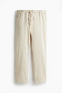 Regular Fit Linen-blend Pants
