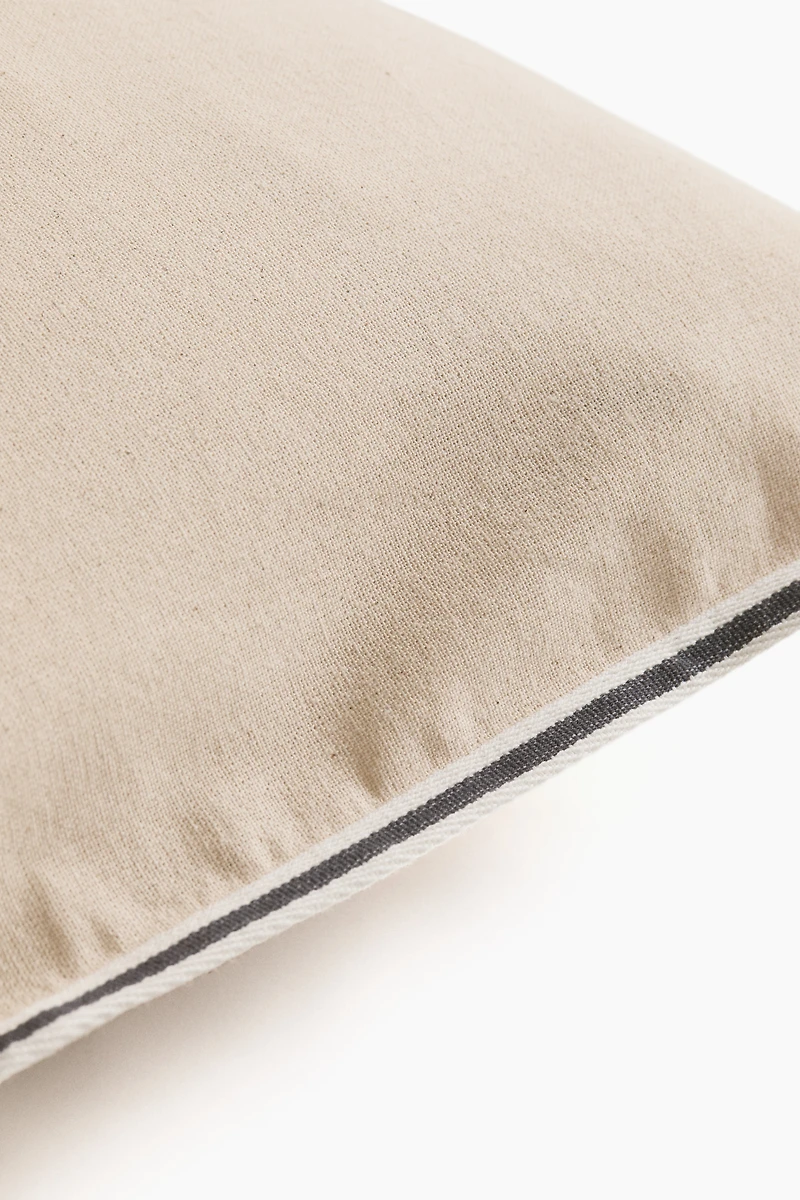 Housse de coussin en toile coton