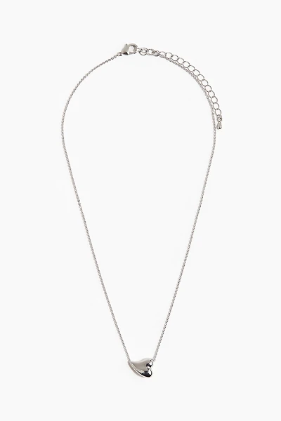 Collier avec perle fantaisie en forme de cœur