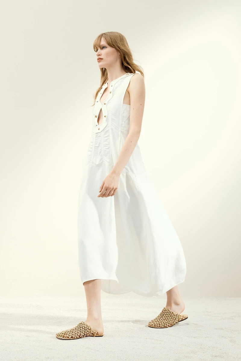 A-Line Dress with Studs