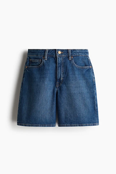 Short taille haute en denim