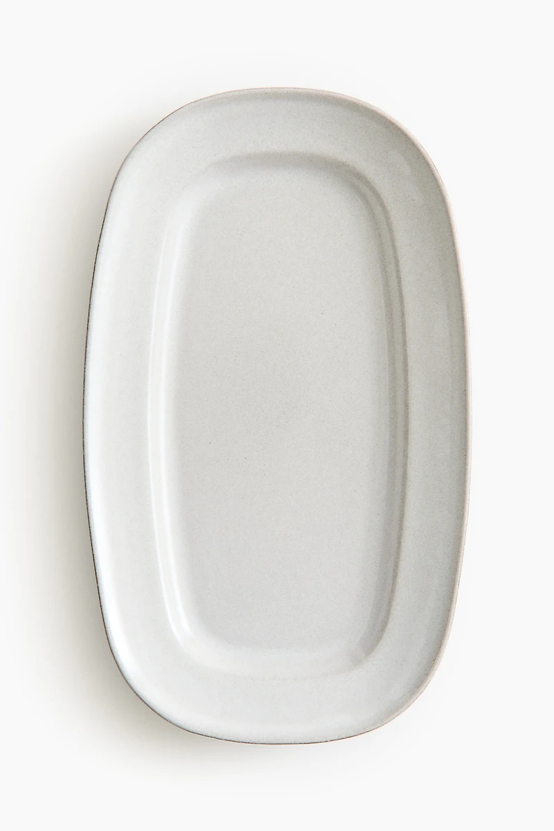 Reactive-Glaze Serving Plate