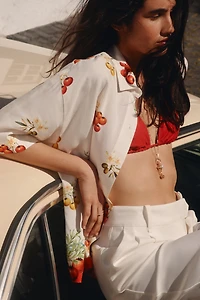 Oversized Linen-Blend Shirt