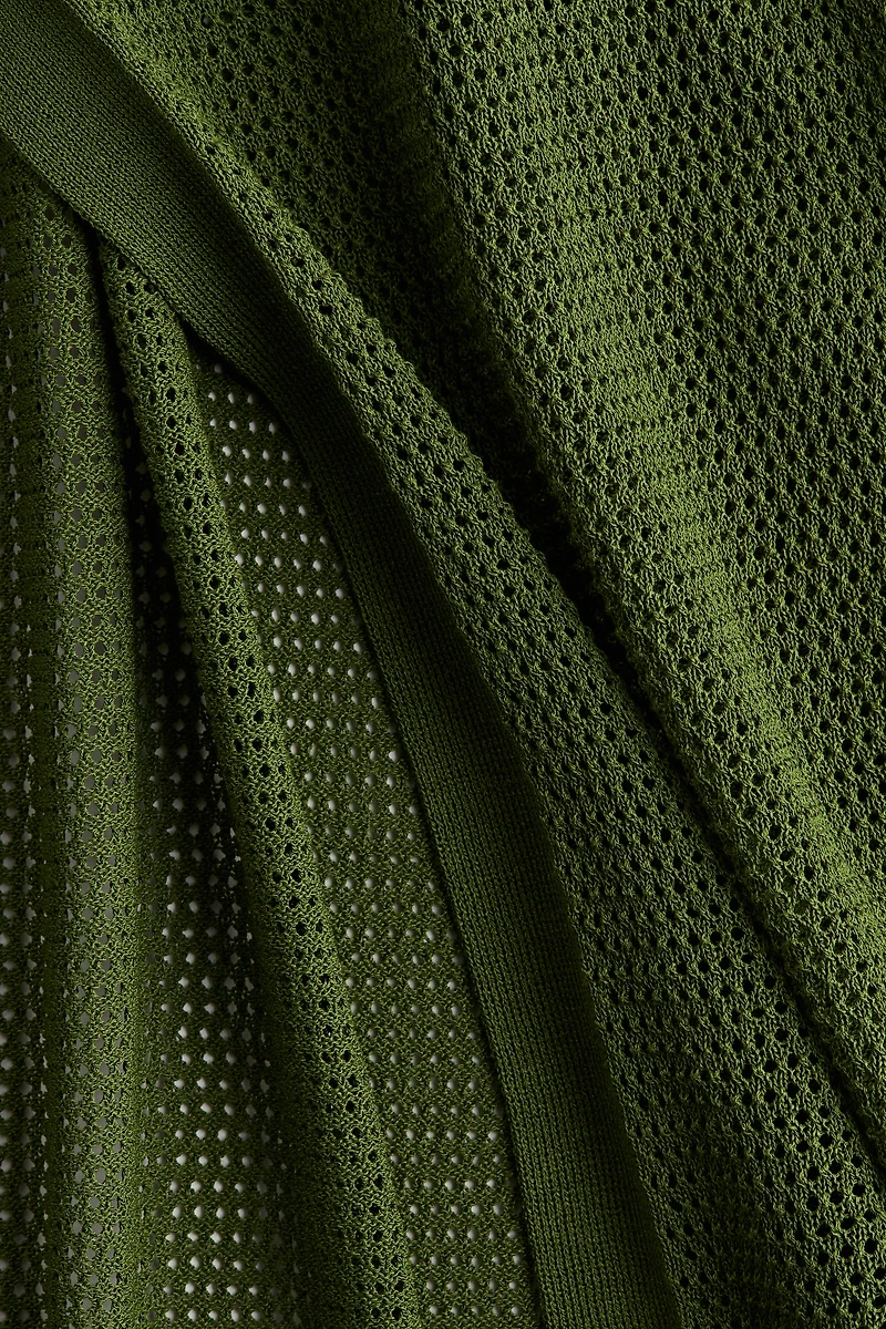Pointelle-Knit Beach Dress