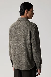 Regular Fit Wool-Blend Overshirt