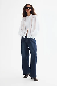 Lace-Inset Blouse