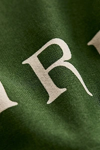 Printed Canvas Cushion Cover