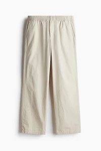 Relaxed-Fit Poplin Pants
