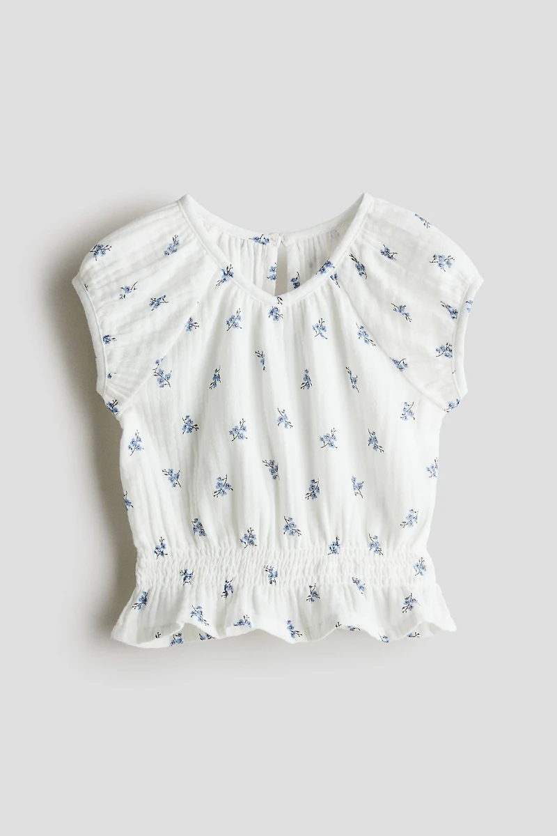 Haut en mousseline de coton