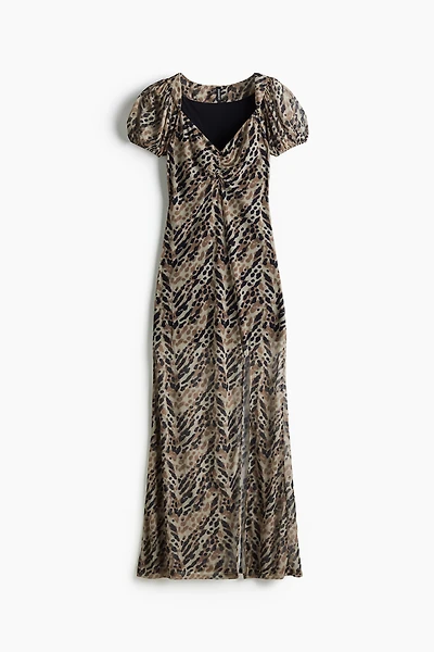 Printed Mesh Dress