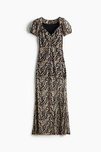 Printed Mesh Dress
