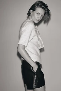 Bow-Detail Knit Cardigan