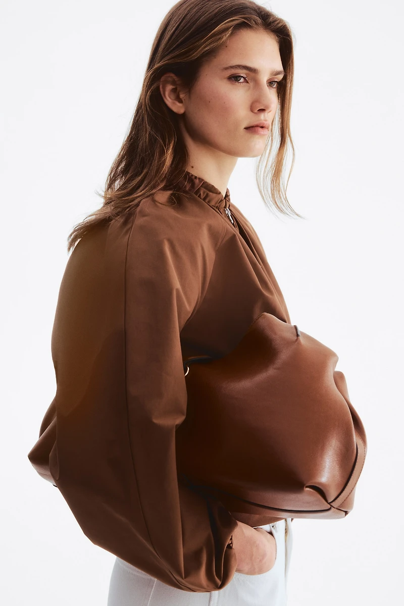 Gathered Bomber Jacket