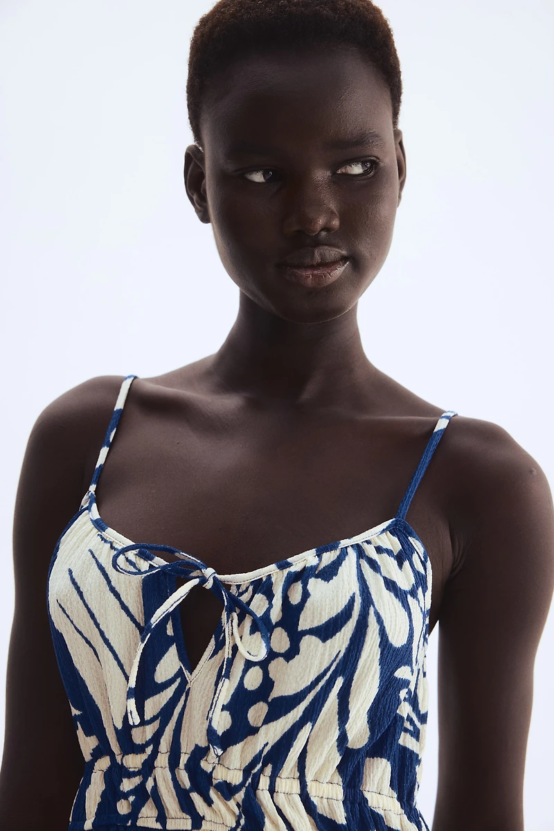 Crinkled Jersey Dress