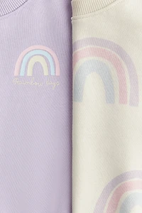 Lot de 2 chandails à manches bouffantes