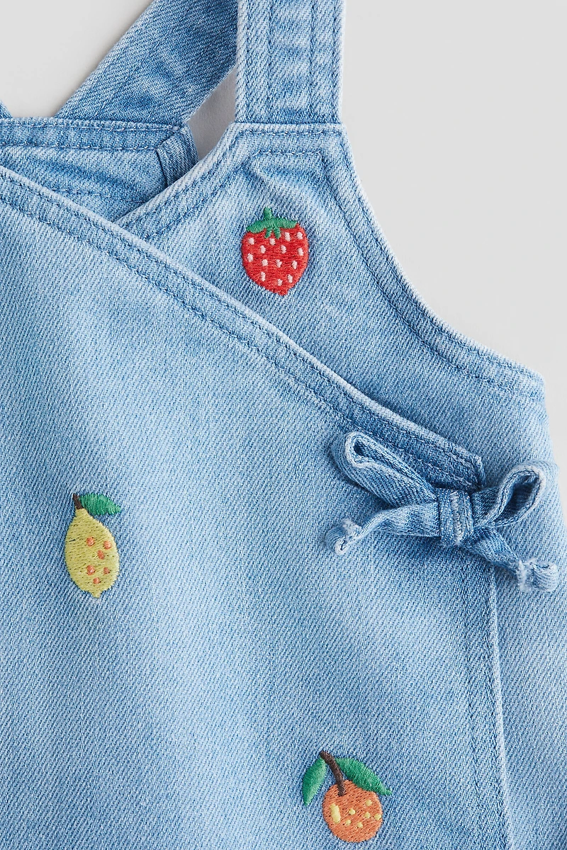 Wrapover Denim Dress