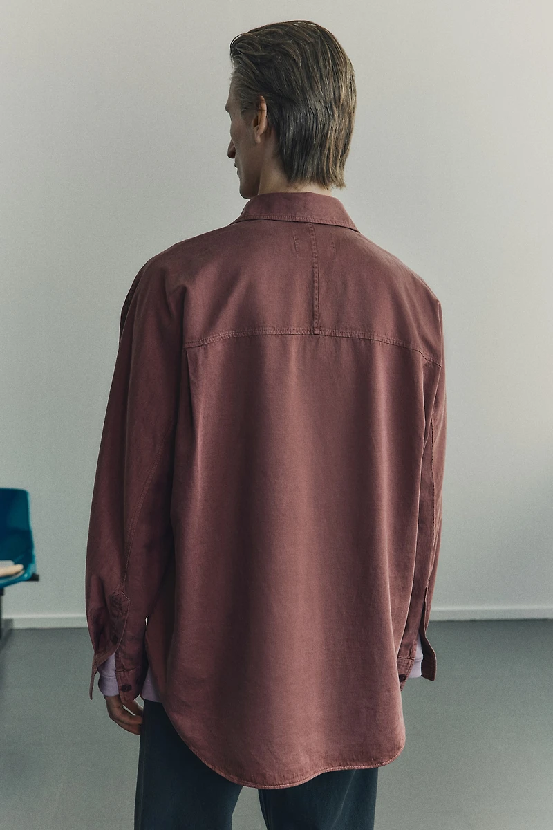 Loose-Fit Pullover Shirt