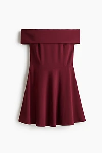 Flared Off-the-Shoulder Dress