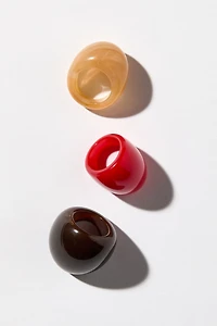 3-pack chunky rings