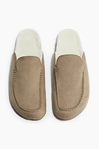 Pile-Lined Slippers