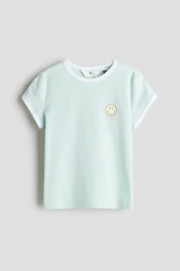 Cotton Top with Printed Motif