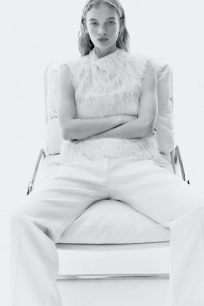 Pantalon sur mesure taille haute