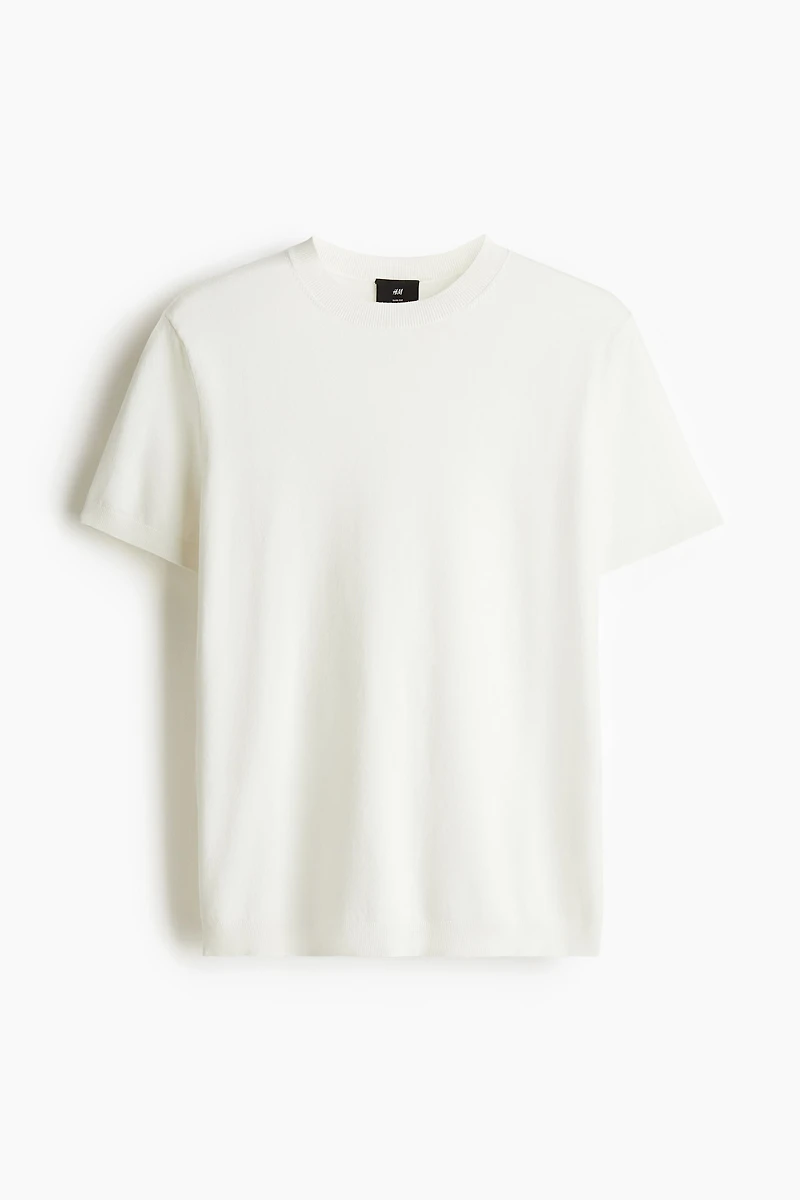 Slim-Fit Fine-Knit T-Shirt
