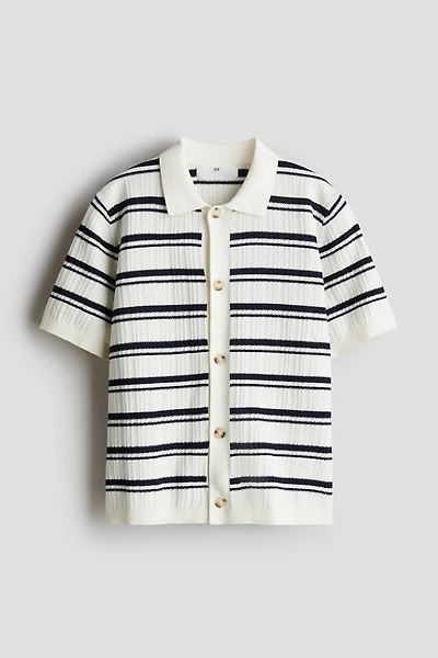 Chemise en tricot texturé