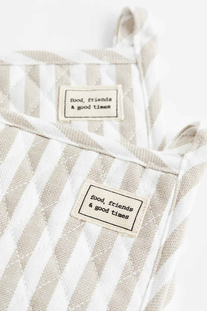2-pack Striped Pot Holders
