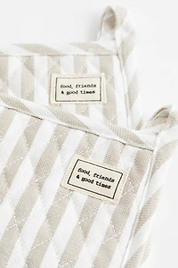 2-pack Striped Pot Holders