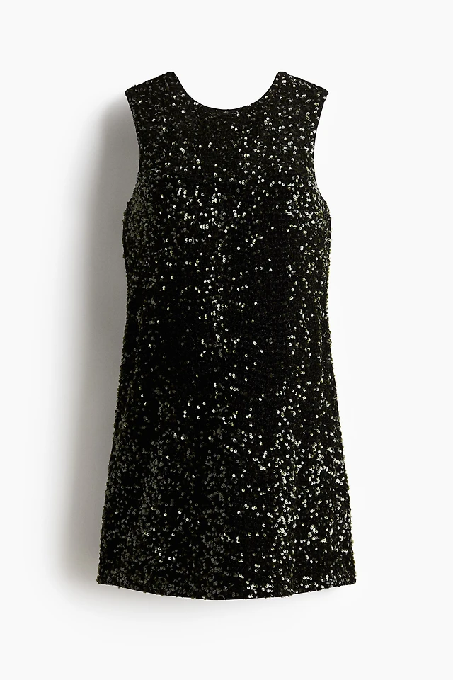 H&M MAMA Bow-Detail Sequined Dress | Connecticut Post Mall H&M MAMA Bow-Detail Sequined Dress | Connecticut Post Mall